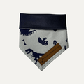 Pañoleta Dino Azul para Mascotas – Divertida y reversible