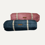 Cama Viajera enrollada tipo sleeping para perro - Colores Rosado y Azul | Con-Sentido