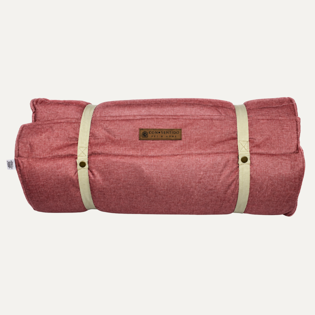 Cama viajera para perros con espuma lavable