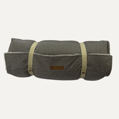 Cama Viajera enrollada tipo sleeping para perro - Colores Rosado y Azul | Con-Sentido