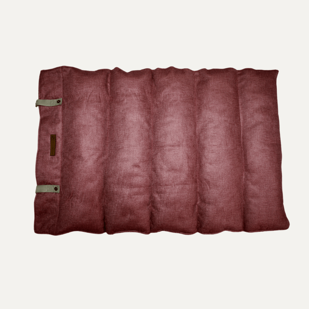 Cama Viajera enrollada tipo sleeping para perro - Colores Rosado y Azul | Con-Sentido