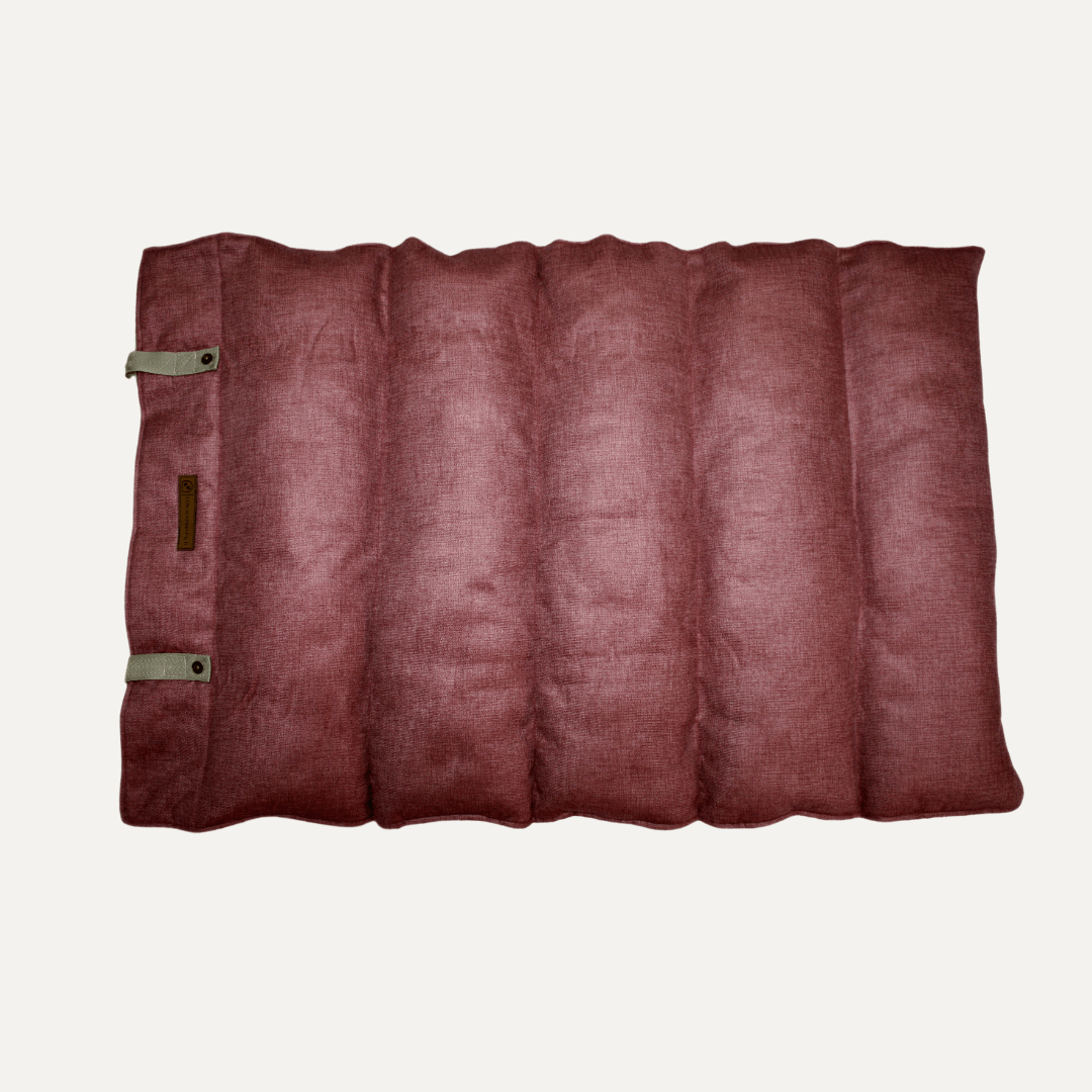 Cama Viajera enrollada tipo sleeping para perro - Colores Rosado y Azul | Con-Sentido