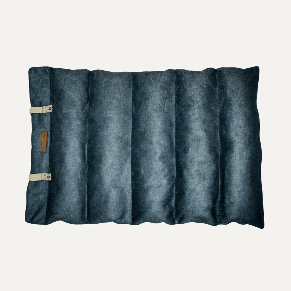 Cama Viajera enrollada tipo sleeping para perro - Colores Rosado y Azul | Con-Sentido