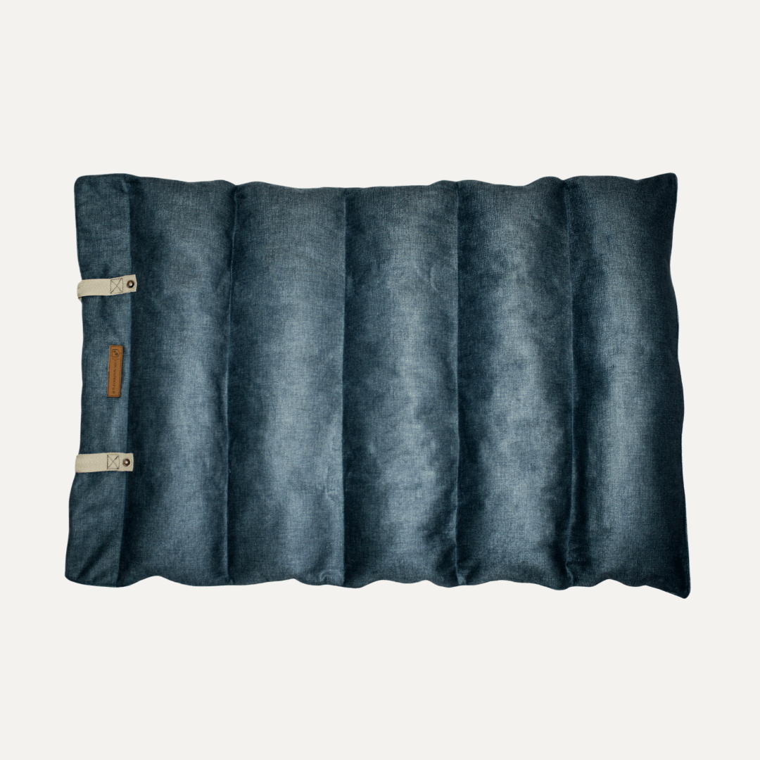 Cama Viajera enrollada tipo sleeping para perro - Colores Rosado y Azul | Con-Sentido